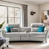 Fashion Hurst Large Recliner Sofa with Curved Console Recliner Sofas | 2 Seater Sofas
