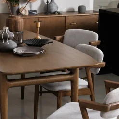 Best Marlow Walnut 2.1m Extending Dining Table Dining Tables