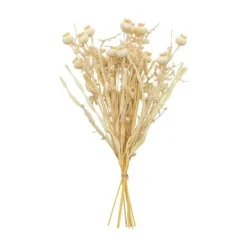Fashion 9 Piece Ivory Dry Look Poppy Bundle Artificial Flowers