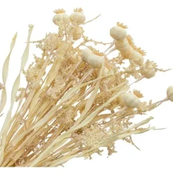 Fashion 9 Piece Ivory Dry Look Poppy Bundle Artificial Flowers