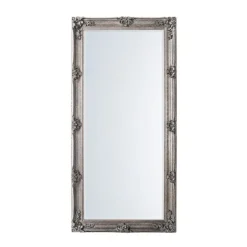 Outlet Abbey Silver Leaner Mirror Interior Accessories