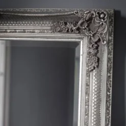 Outlet Abbey Silver Leaner Mirror Interior Accessories