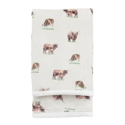 Hot Kilburn Watercolour Cow Sherpa Fleece Throws | Blankets, Throws & Bedspreads
