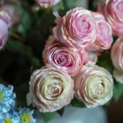 Outlet Rose Stem Light Pink Artificial Flowers