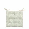 Sale Sage Floral Reversible Seat Pad Cushions