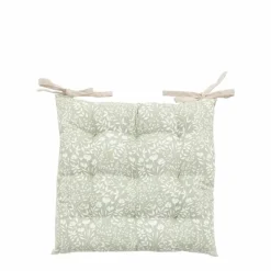 Sale Sage Floral Reversible Seat Pad Cushions