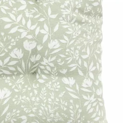 Sale Sage Floral Reversible Seat Pad Cushions