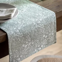 Clearance Sage Floral Table Runner Table Linen, Napkins & Mats