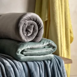 Discount Santa Fe Teal Super Soft Fleece Throws