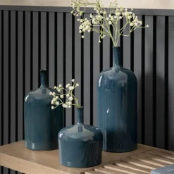 Best Vormark Set of 3 Blue Ornaments Interior Accessories