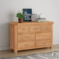 Sale Gloucester Oak 3 Over 4 Chest Chest Of Drawers