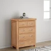 Best Gloucester Oak 2 Over 3 Chest Chest Of Drawers