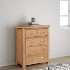 Best Gloucester Oak 2 Over 3 Chest Chest Of Drawers