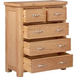 Best Gloucester Oak 2 Over 3 Chest Chest Of Drawers