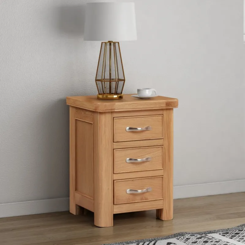 Best Gloucester Oak Bedside Table Bedside Tables
