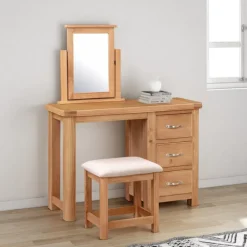 Best Gloucester Oak Dressing Table Set Dressing Tables