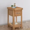 Best Gloucester Oak Small Bedside Table Bedside Tables