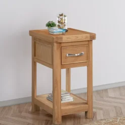 Best Gloucester Oak Small Bedside Table Bedside Tables
