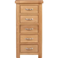 Sale Gloucester Oak Tall 5 Drawer Chest Chest Of Drawers