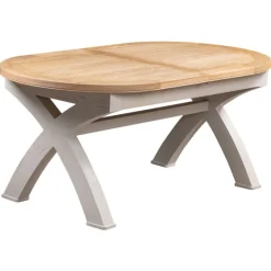 Hot Gloucester Painted Oval Crossed Leg Dining Table Dining Tables