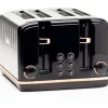 Best Salcombe Black & Copper 4 Slice Toaster Kettles & Toasters