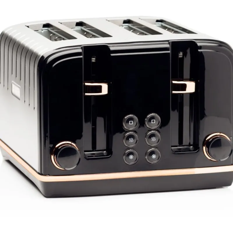 Best Salcombe Black & Copper 4 Slice Toaster Kettles & Toasters
