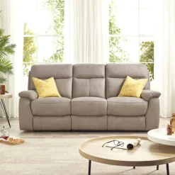 New Harrison 3 Seater Power Recliner Sofa - Elephant Grey Recliner Sofas | 3 Seater Sofas