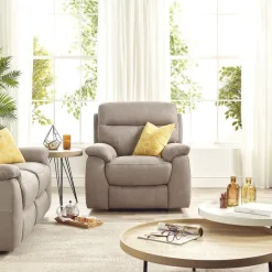 Clearance Harrison Power Recliner Chair - Elephant Grey Armchairs | Recliner Chairs