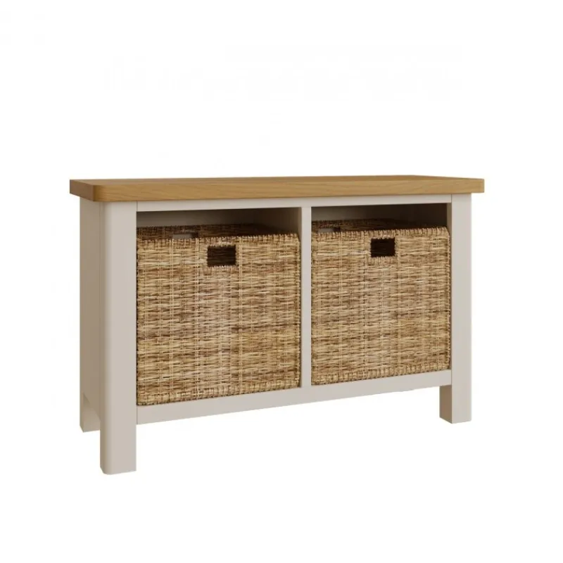 Outlet Hastings Hall Bench in Stone Sideboards | Hall Benches
