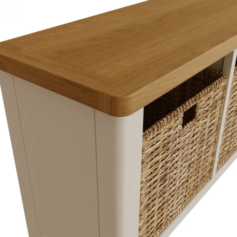 Outlet Hastings Hall Bench in Stone Sideboards | Hall Benches
