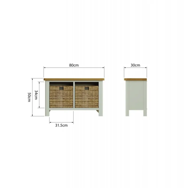 Outlet Hastings Hall Bench in Stone Sideboards | Hall Benches