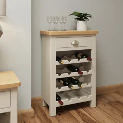 Outlet Hastings Wine Cabinet in Stone Wine Cabinets | Kitchen Furniture