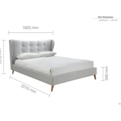 Fashion Hatton Bedstead in Grey Bedsteads