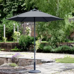Hot Havana 3m Deluxe Crank Dark Grey Parasol Parasols & Bases