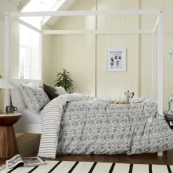 Clearance Byron Duvet Cover Set Grey Linen Duvet Covers