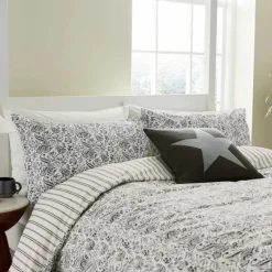Clearance Byron Duvet Cover Set Grey Linen Duvet Covers