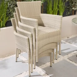 Hot Hepburn Stackable Outdoor Chair Garden Storage & Accessories