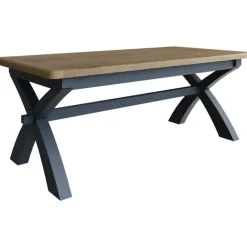 Fashion Heritage Editions Blue 2m Cross Leg Fixed Table Dining Tables