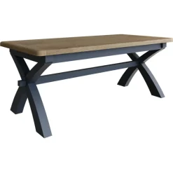 Sale Heritage Editions Blue 2m Fixed Dining Table and 4 Upholstered Chairs Dining Sets
