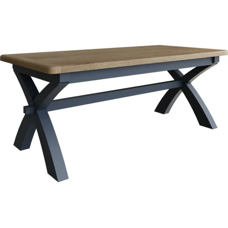 Sale Heritage Editions Blue 2m Fixed Dining Table and 4 Upholstered Chairs Dining Sets