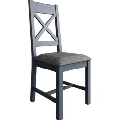 Clearance Heritage Editions Blue 2m Fixed Dining Table and 4 Wooden Chairs Dining Sets