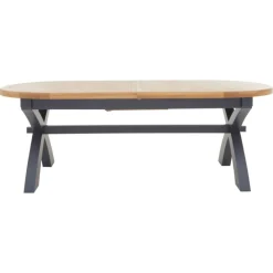 Discount Heritage Editions Blue 2.25m Oval Extending Dining Table Dining Tables