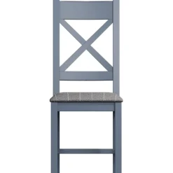 Clearance Heritage Editions Blue 2m Fixed Dining Table and 4 Wooden Chairs Dining Sets