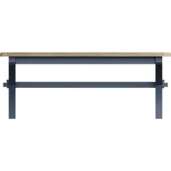 Clearance Heritage Editions Blue 2m Fixed Dining Table and 4 Wooden Chairs Dining Sets