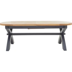 Fashion Heritage Editions Blue Oval Dining Table and 6 Wooden Chairs Dining Sets