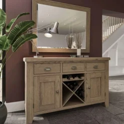 Sale Heritage Large Sideboard with Wine Rack Kitchen Furniture | Wine Cabinets