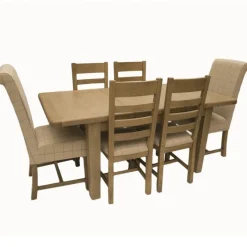 Best Heritage 1.3m Extending Dining Table with 6 Chairs Dining Sets