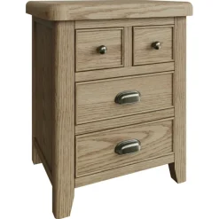 Best Heritage Oak Extra Large Bedside Cabinet Bedside Tables