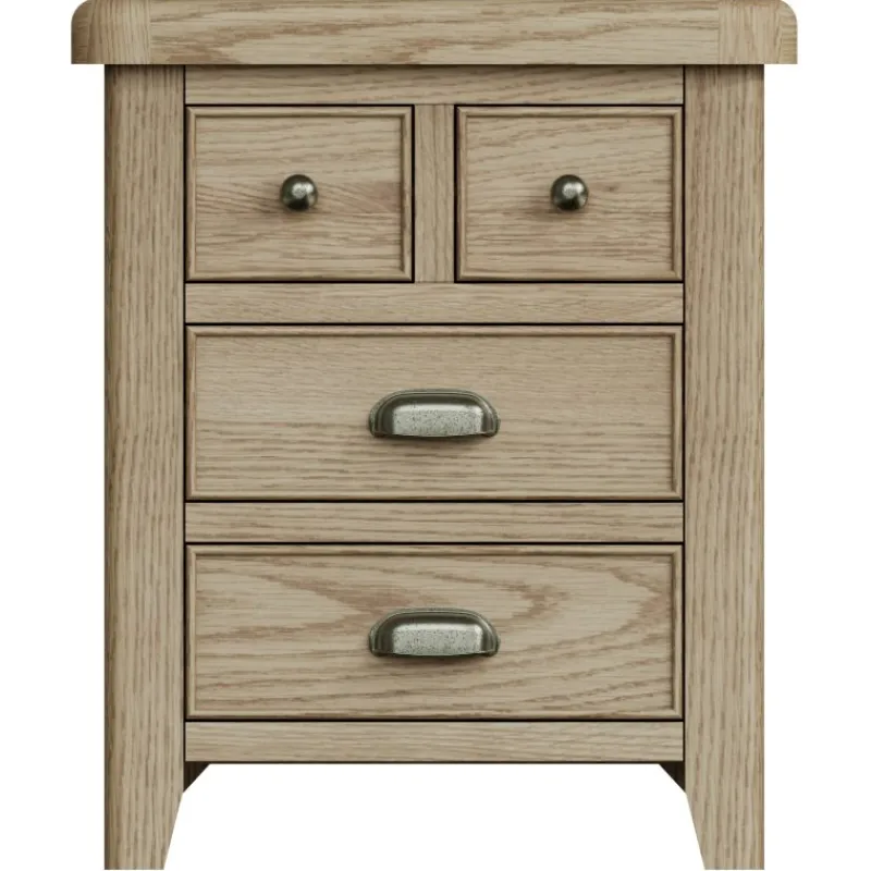 Best Heritage Oak Extra Large Bedside Cabinet Bedside Tables