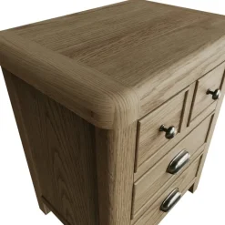Best Heritage Oak Extra Large Bedside Cabinet Bedside Tables